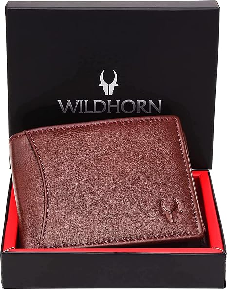 WILDHORN Genuine Leather Hand-Crafted Wallet For Men, Bifold Leather Wallet