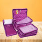 Atorakushon Women's Satin Makeup Pouches (Purple)