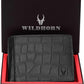 WildHorn Carter Leather Wallet for Men (Black Croco)