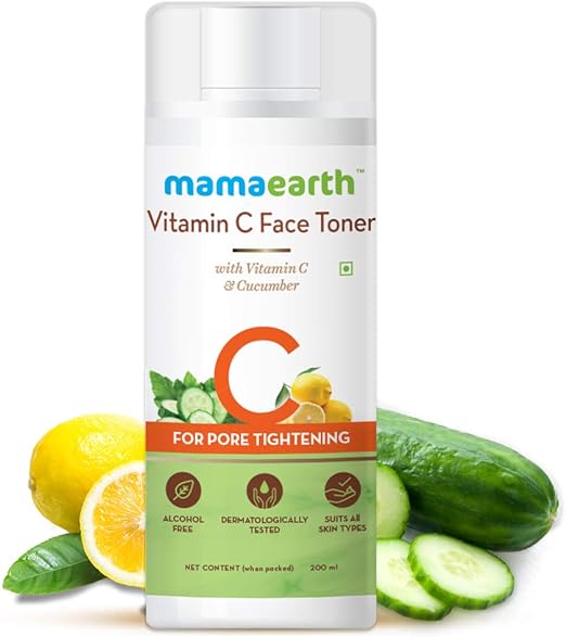 Mamaearth Vitamin C Face Toner/Vitamin C & Cucumber, 200 ml