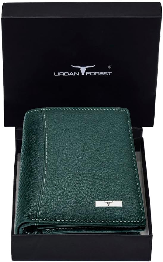 Urban Forest Orlando Mens Leather Wallet, Green