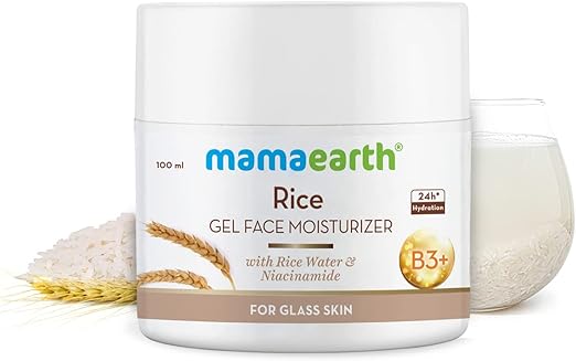 Mamaearth Rice Gel Face Moisturizer With Rice Water & Niacinamide for Glass Skin - 100 ml