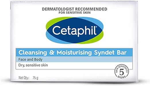 Cetaphil Cleansing and Moisturising Syndet Bar Pack of 4 (75g)