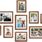 Art Street Picture Frame Set of 11, Brown Photo Frame , Family Picture Frame Collage for Wall Decoration-Mix Size- 8x10 , 6x8 Inches