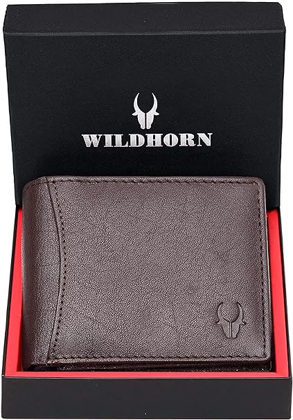 WildHorn Genuine Leather Hand-Crafted Wallet For Men, Bifold Leather Wallet