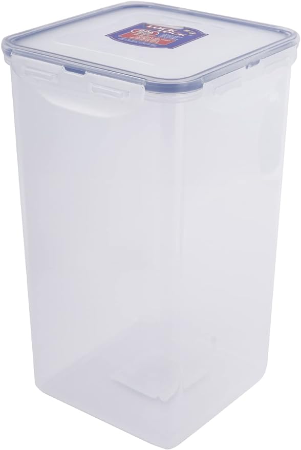 Lock & Lock HPL822R Square Storage Container - Clear/Blue, 4L