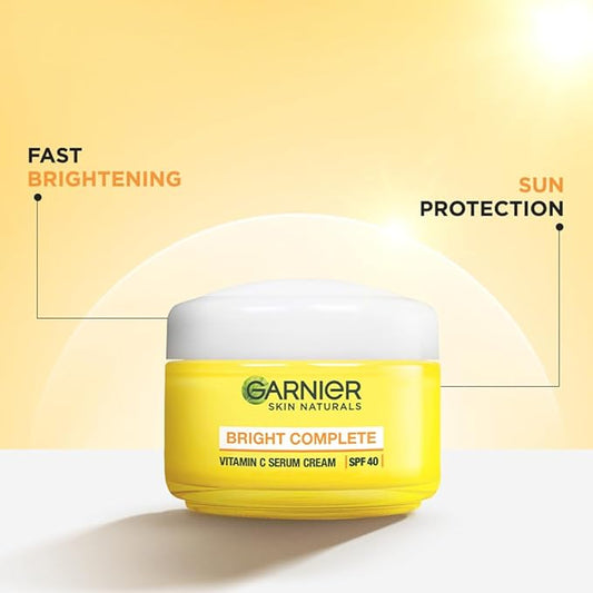 Garnier Bright Complete VITAMIN C SPF40/PA+++ Serum Cream, 45g