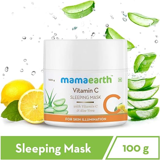 MAMAEARTH Vitamin C Sleeping Mask For Skin Illumination, 100g