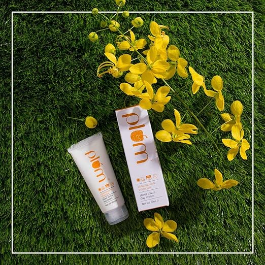 Plum Sunscreen SPF 50 Face Matte Day Cream Chamomile & White Tea Sheer Matte PA+++ Sunscreen For Normal, Combination Skin 100% Vegan Cruelty free 60ml