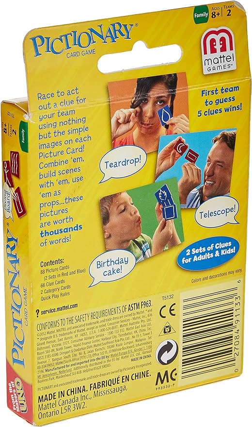 Pictionary Card Game Using Cards and Charades to Act Out Clues?