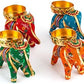 JH Gallery Handcrafted Elephant Tealight Candle Holder/Diwali Diya for Home Decor/Diwali Decoration (Pack of 6)