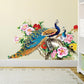 Decals Design ''Peacock Birds Nature'' PVC Vinyl Wall Sticker (Multicolour,60 x 90cm)