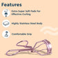 GUBB Eyelash Curler For Women - Suitable for All Eye Shapes | Offers Perfect Curls | Elegant Design for better hold | Eye Makeup Tool Comes with Stainless Steel Body & Silicon Cushion Base - Rose Gold