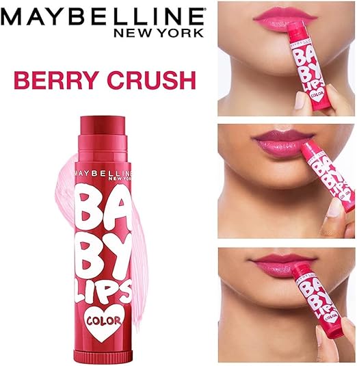 Maybelline New York Baby Lips Lip Balm (Berry Crush,4g