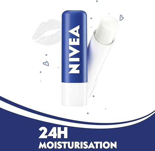 NIVEA Lip Balm, Original Care, 4.8g