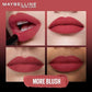 Maybelline New York Lipstick, Matte Finish, Bold Colour, Enriched With Jojoba Oil, Color Sensational Ultimattes, 499 More Blush, 1.7g