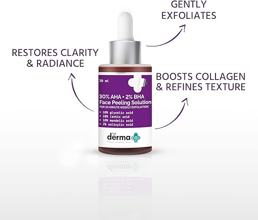 The Derma Co 30% AHA + 2% BHA Face Peeling Solution- 30 ml