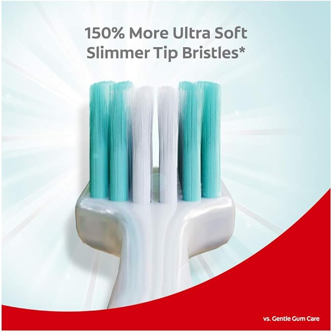 Colgate Gentle Enamel Ultra Soft Bristles Manual Toothbrush for adults, 4 Pcs (Buy2 Get 2), Soft Bristles for Enamel Care,Multicolor