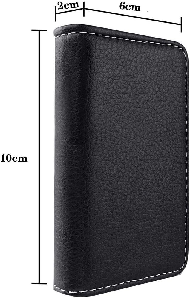 OFIXO Black Faux Leather Men's Card Holder