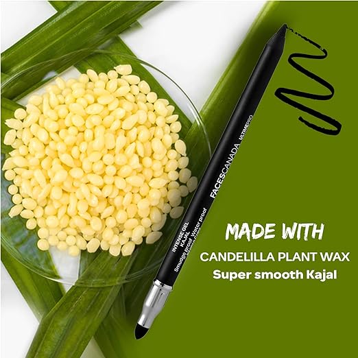 Faces Ultime Pro Intense Gel Kajal with Sharpener - 1.2g ,Black