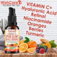 WishCare Pure Glow 35% Vitamin C Face Serum - With Hyaluronic Acid, Retinol, Niacinamide, Oranges, Berries & Turmeric - For Glowing, Bright, Young and Even Toned Skin - 30 ml