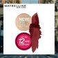 Maybelline New York Color Sensational Lipstick, Matte Finish, Hydrating Lipstick, Nude, Pink, Red, Plum Lip Color, Burgundy Blush,