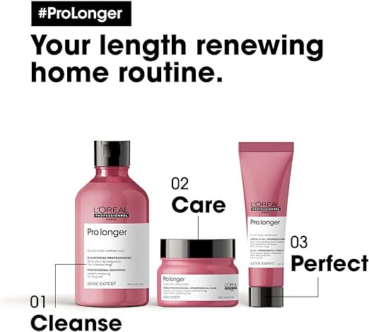 L’Oréal Professionnel | Pro Longer Mask | Reduces Breakage & Appearance of Split Ends | With Filler-A100 and Amino Acid | For Long Hair with Thinned Ends | SERIE EXPERT | 250 ml