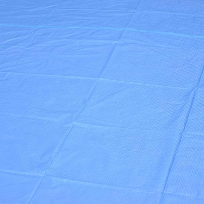 DOLPHERS Double Bed/King Size Waterproof Plastic Mattress Protection Sheet for Baby and Adult (7.5 x 6.5ft, Blue)