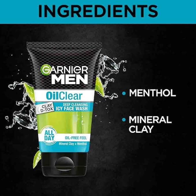 Garnier Men Oil Clear Face Wash - 100g