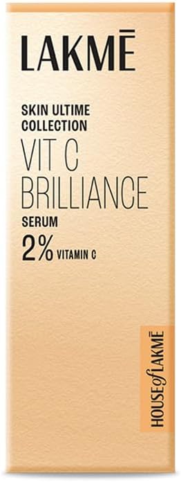 Lakmé 9To5 Vitamin C+ Facial Serum with 98% Pure Vitamin C complex, Improves Skin textures, Brightens, and gives Healthy, Glowing skin, All Skin Types, 30ml