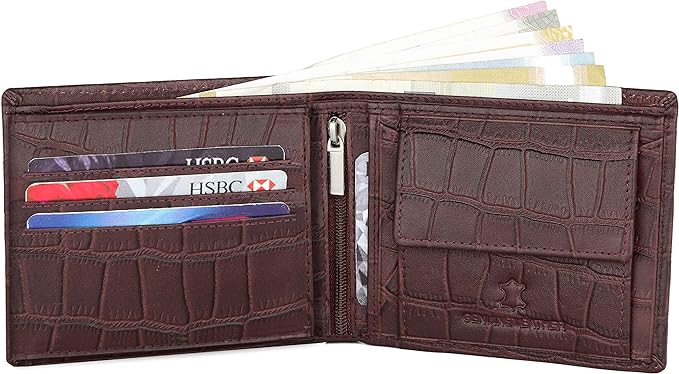 WILDHORN Genuine Leather Hand-Crafted Wallet For Men, Bifold Leather Wallet