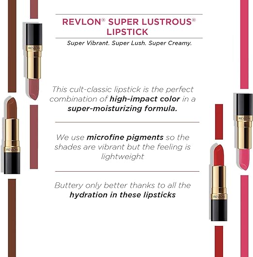 Revlon Super Lustrous Lipstick, Matte Finish - Rum Raisin, Brown, 4 ml