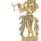 KridayKraft Lord Krishna Metal Statue,Krishna Murti Playing Flute for Temple Pooja,Decor Your Home,Office & Gift Your Relatives