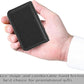 OFIXO Black Faux Leather Men's Card Holder