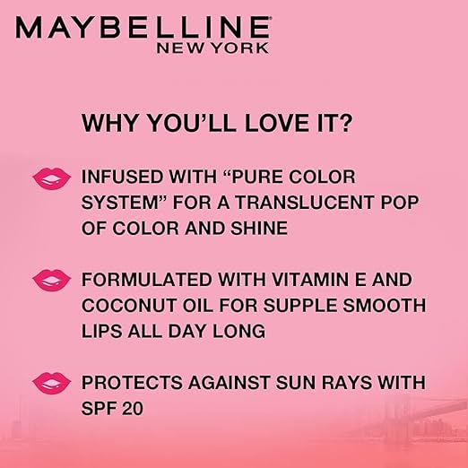 Maybelline New York Baby Lips Lip Balm (Berry Crush,4g