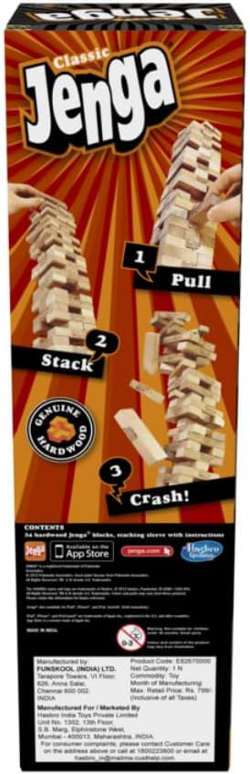 Hasbro Gaming Classic Jenga Party Game