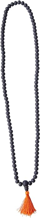 Anciently 100% Natural Unpolished | Karungali Malai 8mm - Natural Black Ebony Wood Mala