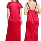 AV2 Women's Satin Solid Maxi Nighty