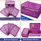 Atorakushon Women's Satin Makeup Pouches (Purple)