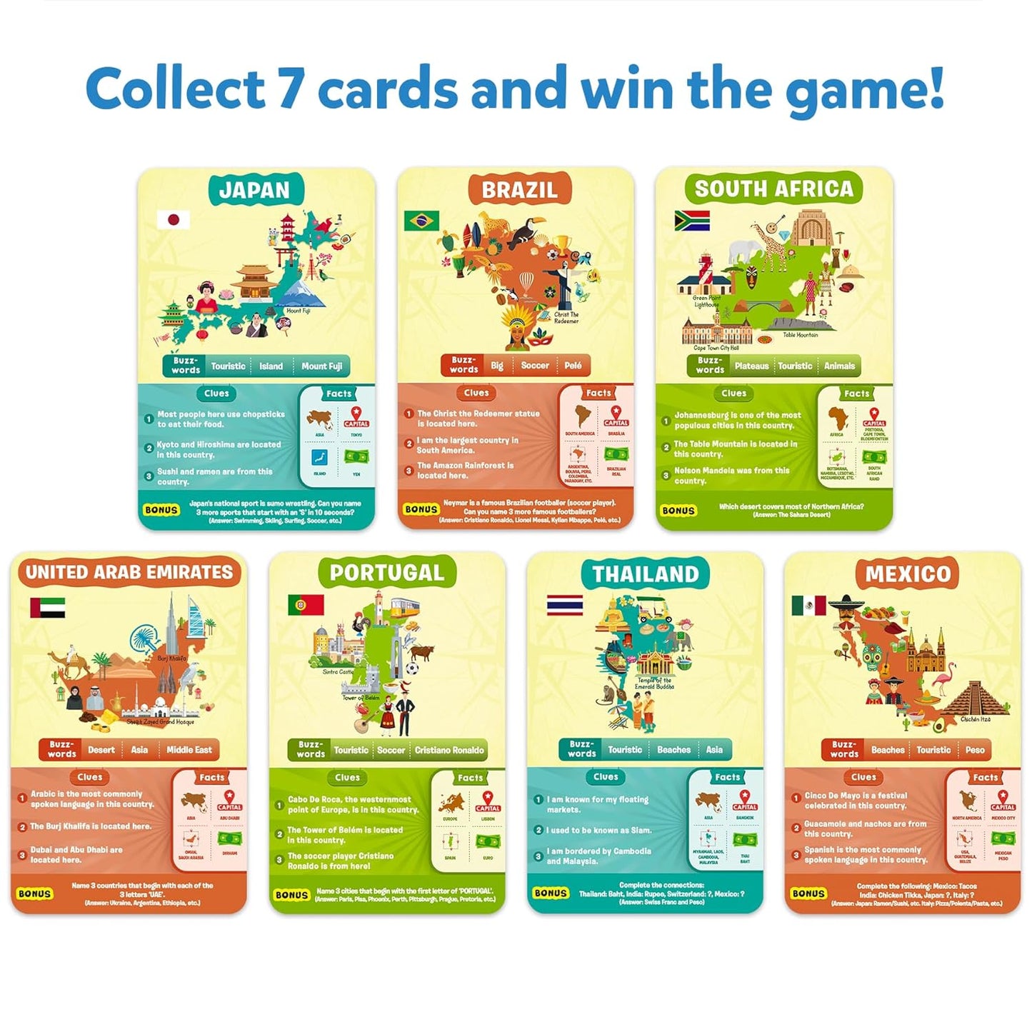 Skillmatics Card Game - Guess in 10 Countries of The World, Perfect for Boys, Girls, Kids, and Families Who Love Educational Toys, Travel Friendly, Gifts for Ages 8, 9, 10 & Up