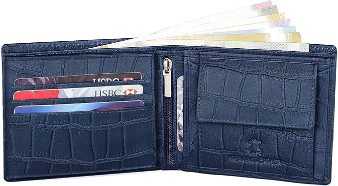 WILDHORN Genuine Leather Hand-Crafted Wallet For Men, Bifold Leather Wallet