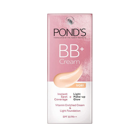 Ponds POND'S BB+ Cream, Instant Spot Coverage + Light Make-up Glow, Ivory 30g