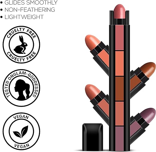 RENEE Fab 5 Nude 5-in-1 Lipstick, 7.5gm