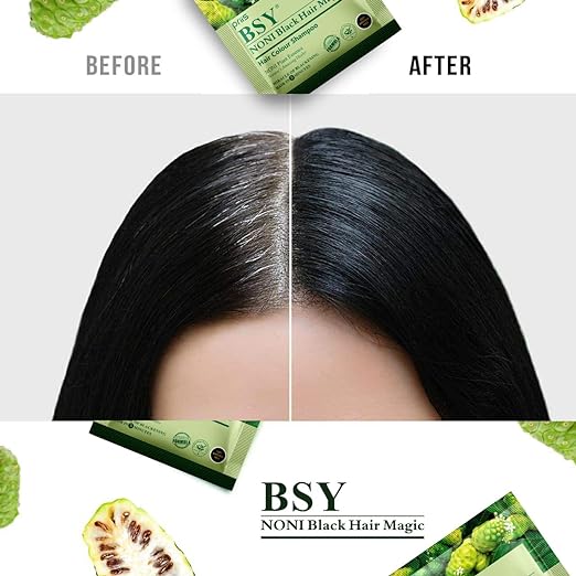 BSY Noni Black Hair Magic Dye (20ml, 6 Sachet)