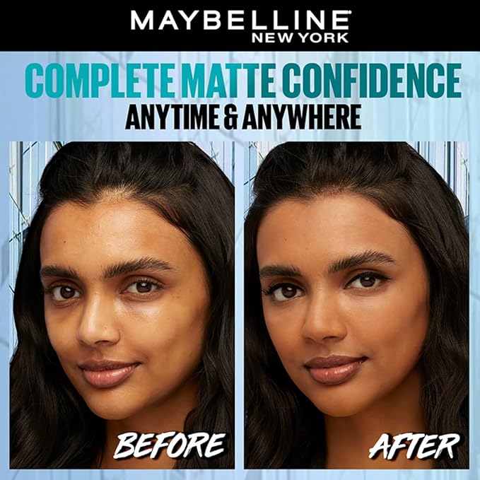 Maybelline New York Compact Powder, With SPF to Protect Skin from Sun, Absorbs Oil, Fit Me, 330 Tofee, 8g