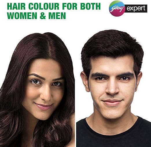 Godrej Expert Rich Crème Hair Colour Shade 4.06 Dark Brown, Pack of 4