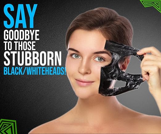 UrbanGabru Charcoal Peel Off Mask for Men & Women | Removes Blackheads and Whiteheads | Active Cooling Effect | Deep Skin Purifying Cleansing - 120g