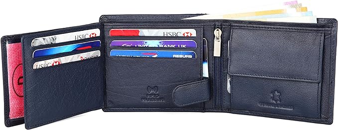 WILDHORN Genuine Leather Hand-Crafted Wallet For Men, Bifold Leather Wallet