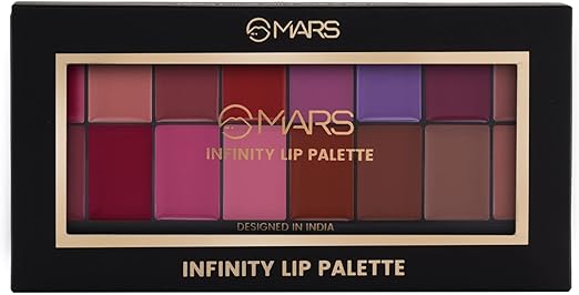 MARS 16 Color Ultra Pigmented Infinity Matte Lip Color Palette (Multicolor, 36 g)