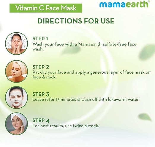 Mamaearth vitamin c face mask for skin illumination, 100 gm